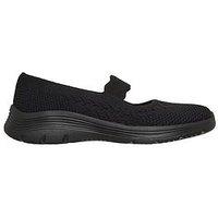 Skechers Bedford Knitted Mary Jane Shoe - Black