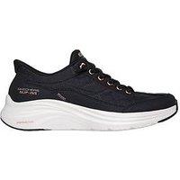 Skechers Wide Fit Contour Foam Golden Hour Cozy Fit Bungee Lace Slip-Ins Trainer - Black