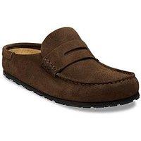 Birkenstock Naples Wrapped Suede Clog - Carafe Brown