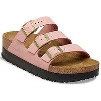 Birkenstock Florida Flex Iii Leather Platform Sandals - Clay Pink