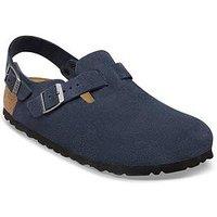 Birkenstock Tokio Suede Clog Shoe - Navy