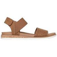Skechers Desert Kiss Low Top Look Sandal - Chestnut Microfiber