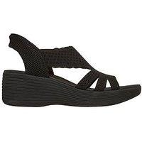 Skechers Parallel Lite Summer Invite Slip-Ins Sandal - Black Knit