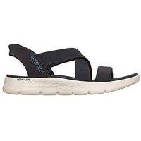 Skechers Go Walk Flex Glimmer Up Slip-Ins Sandal - Navy Textile