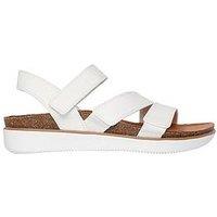 Skechers Lifted Comfort Sandal - White Duraleather
