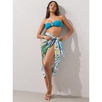 The Very Collection Postcard Printed Sarong - Multi