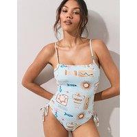 The Very Collection Sculpting Printed Swimsuit