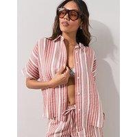 The Very Collection Striped Beach Shirt Co Ord