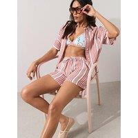 The Very Collection Striped Beach Short Co Ord Shorts - Multi