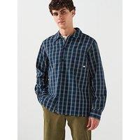 Farah Wallasey Check Overshirt - Navy