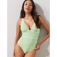 The Very Collection Shape Enhancing Contrast Binding Swimsuit