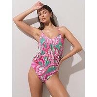 The Very Collection Cross Over Blouson Swimsuit - Multi