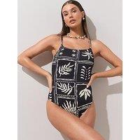 The Very Collection Sculpting Printed Swimsuit