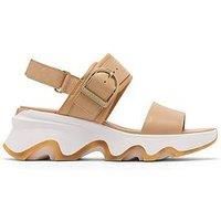 Sorel Womens Kinetic Impact Wedge Sandals - Beige