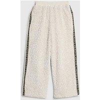 River Island Older Girls Sequin Side Taped Trousers - Cream