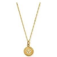 Chlobo Gold Tiny Twisted Rope Chain Third Eye Chakra Necklace