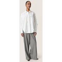 Soaked In Luxury Sljoa Bow Shirt - White