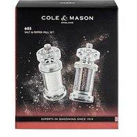 Cole & Mason Acrylic Salt & Pepper Mill Duo 144Mm