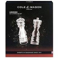 Cole & Mason London Acrylic Salt & Pepper Mill Duo 180Mm