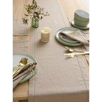 The Very Collection Stone Linen Table Runner 36 X 180Cm