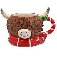 The Christmas Gift Co Ceramic Mug - Highland Cow
