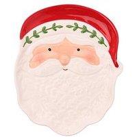 The Christmas Gift Co Santa & Friends Ceramic Nordic Plate - Mr Claus
