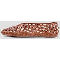 The Very Collection Jelly Diamond Cut Out Flats - Brown