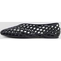 The Very Collection Jelly Diamond Cut Out Flats - Black