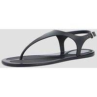 The Very Collection Toe Post Jelly Sandal - Black
