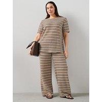 The Very Collection Curve Curve Stripe Crochet Trouser