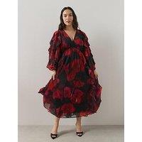 The Very Collection Curve Ruffle Trim Detail Maxi Dress