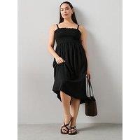 The Very Collection Curve Bandeau Crinkle Midi Dress