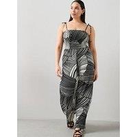 The Very Collection Curve Tie Strap Jumpsuit