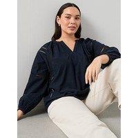 The Very Collection Curve Lace Trim Blouse