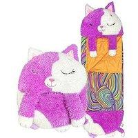 Happy Nappers Purple White Cat (Large) Series 4