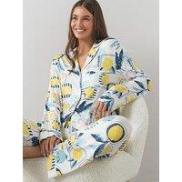 The Very Collection Aop Print Jersey Revere Pyjama Set - Multi