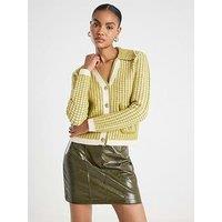 River Island Knitted Heritage Cardigan - Green