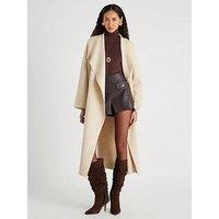 River Island Beige Knitted Waterfall Cardigan