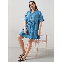 The Very Collection Curve Tiered Denim Dress