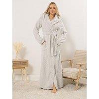 Long Tall Sally Tall Cable Maxi Hooded Robe