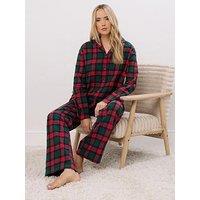 Long Tall Sally Tall Check Pj Set - Red