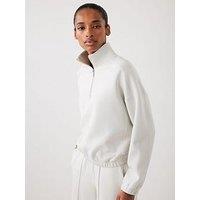Mint Velvet Cream Super Soft Sweatshirt - White