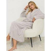 Pixiegirl Petite Cotton Touch Hood Maxi Robe - Natural