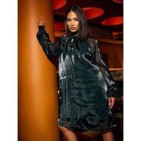 Pixiegirl Petite Bow Mini Dress - Green