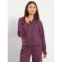 Pixiegirl Petite Zip Thru Contrast Jacket - Burgundy Red