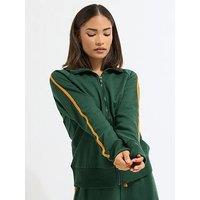 Pixiegirl Petite Zip Thru Contrast Jacket - Green