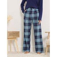Long Tall Sally Check Pyjama Pants - Blue