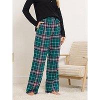 Long Tall Sally Check Pj Pant - Blue