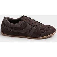 Yours Extra Wide Fit Low Profile Trainer - Brown