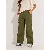 Pixiegirl Petite Cuffed Cargo Trouser - Green